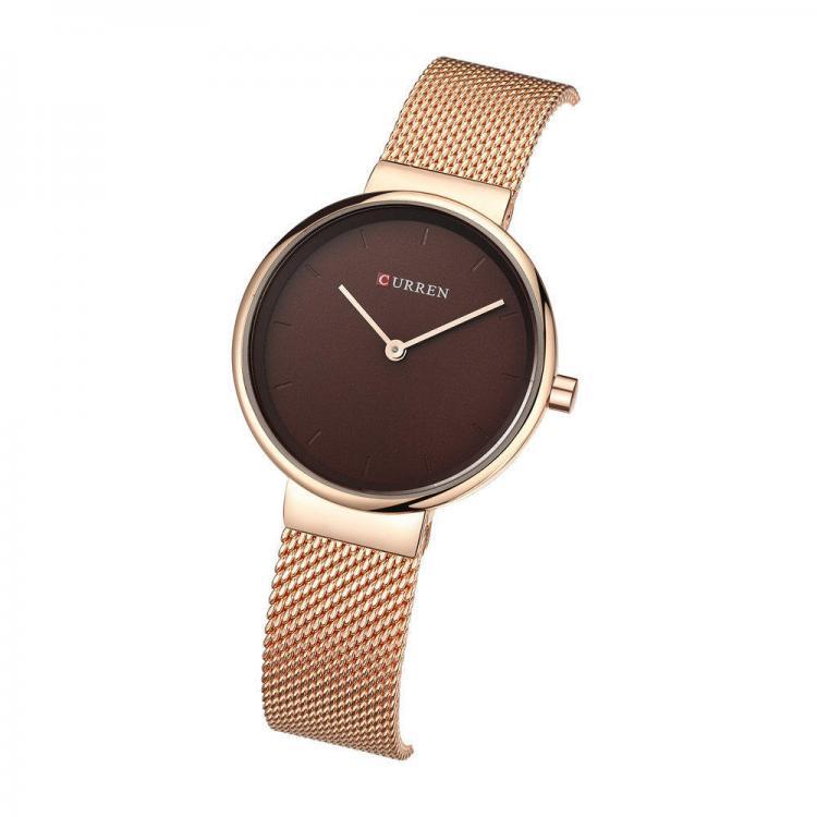 shopping שעונים לאישה CURREN 9016 Women Quartz Watch Casual Style Simple Dial Luxury Alloy Strap Lady Wristwatch