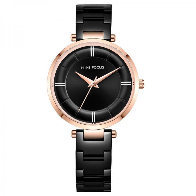 shopping שעונים לאישה MINI FOCUS MF0235L Casual Design Stainless Steel Women Wristwatch Ladies Quartz Watch