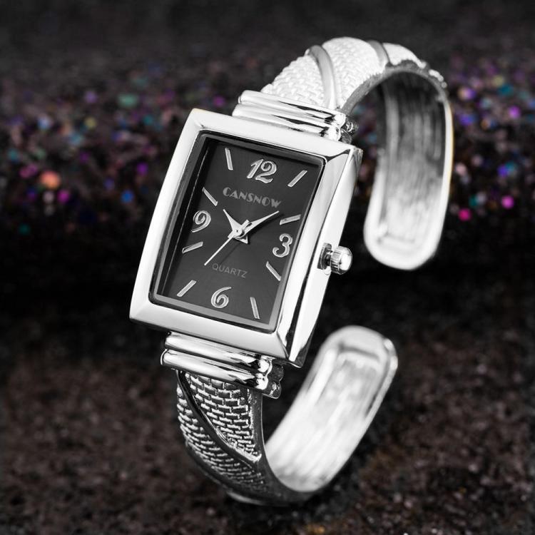 shopping שעונים לאישה Cansnow E1712 Fashion Style Ladies Bracelet Watch Stainless Steel Band Quartz Watch