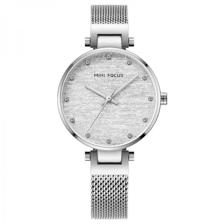 shopping שעונים לאישה MINI FOCUS 0328L Fashion Women Watch Light Luxury 3ATM Waterproof Stainless Steel Strap Quartz Watch