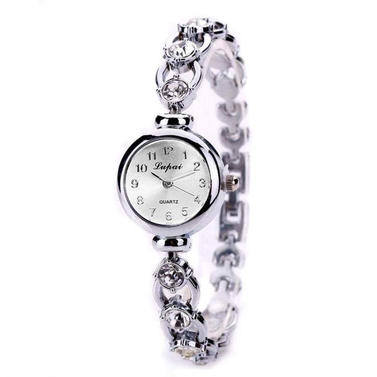shopping שעונים לאישה LVPAI XR720 Golden Ladies Wrist Watch Crystal Shining Quartz Bracelet Watch
