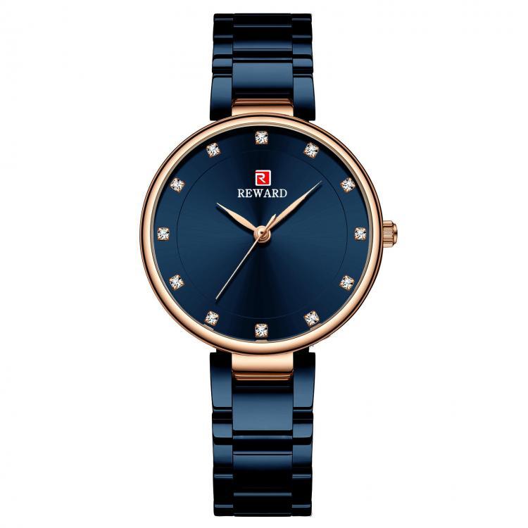 shopping שעונים לאישה REWARD RD21004L Fashion Women Watch Crystal Diamond Casual Waterproof Stainless Steel Strap Quartz Watch