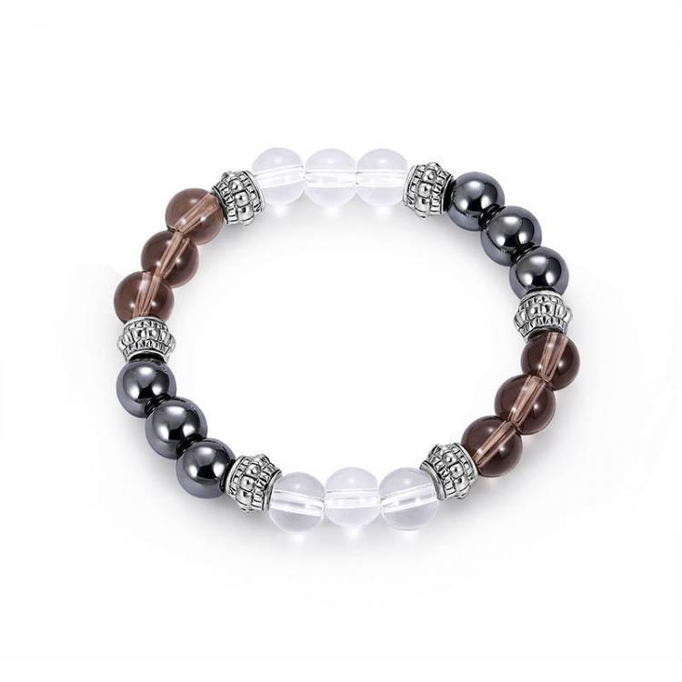 shopping תכשיטים לגבר Trendy 8mm Buddha Beads Bracelet Natural Stone Casual Gradient Beaded Bracelet for Men Gift
