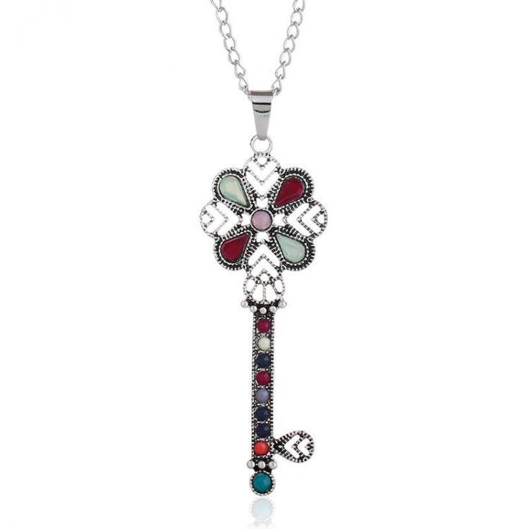 shopping תכשיטים לגבר New Jewelry Retro Simple Key Necklace