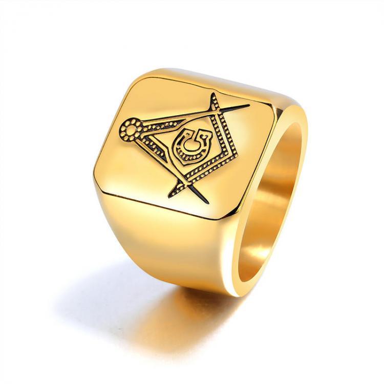 shopping תכשיטים לגבר Fashion Finger Ring Titanium Steel Pattern Geometric Finger Rings Hand Accessories Jewelry for Men