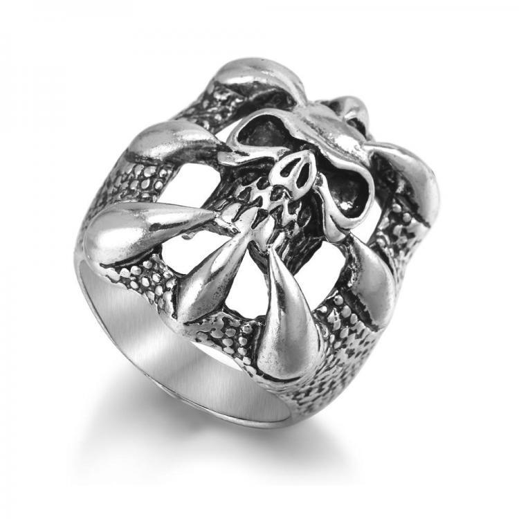 shopping תכשיטים לגבר Halloween Punk Magic Dragon Ring Eight Claw Skeleton Gift Ring for Men