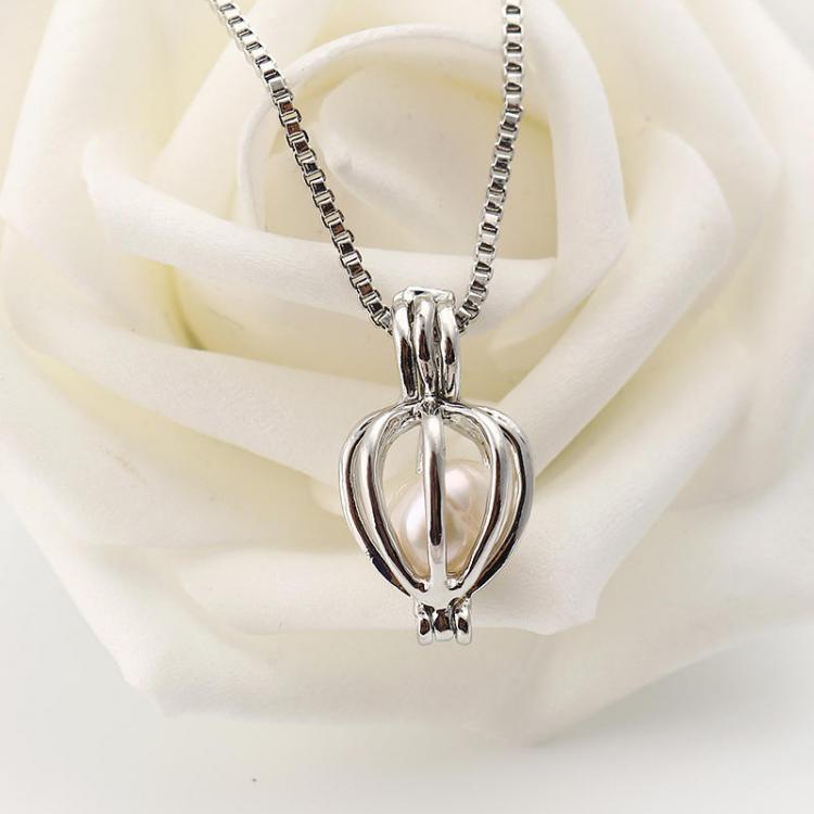 shopping תכשיטים לאישה Retro Artificial Pearl Necklace Unique Hollow Openable Lantern Pendant Chain Jewelry for Men Women