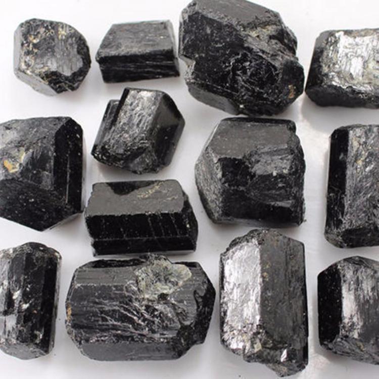 shopping ציוד לבניית תכשיטים 100g Black Natural Rough Tourmaline Quartz Stone Specimen Healing Gem Accessories