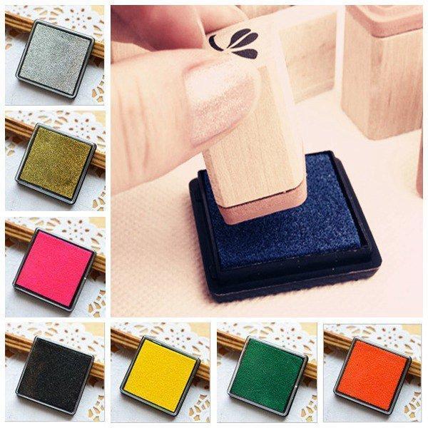 shopping ציוד לבניית תכשיטים DIY Cube Sponge Ink Pad For Rubber Stamp Scrapbook Photo Album