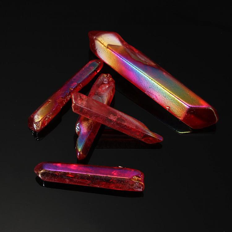 shopping ציוד לבניית תכשיטים Rainbow Red Quartz Pendant Charm Decor DIY Decoration Making Gift