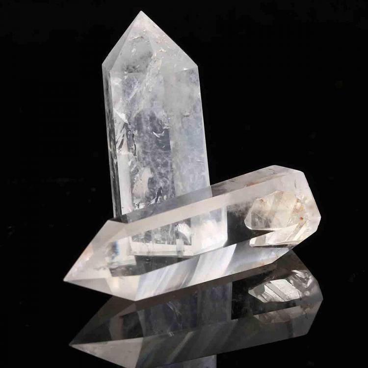 shopping ציוד לבניית תכשיטים 2pcs Transparent Clear Healing Seed Rock Quartz Crystal Wand Decoration