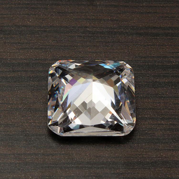 shopping ציוד לבניית תכשיטים 15mm Transparent Square Loose Gemstone Gem Design Ring Necklace DIY