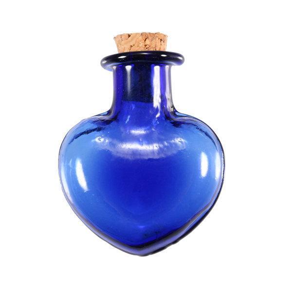 shopping ציוד לבניית תכשיטים 20x26mm Multicolor Mini Glass Heart Shaped Message Wishing Bottle Vial