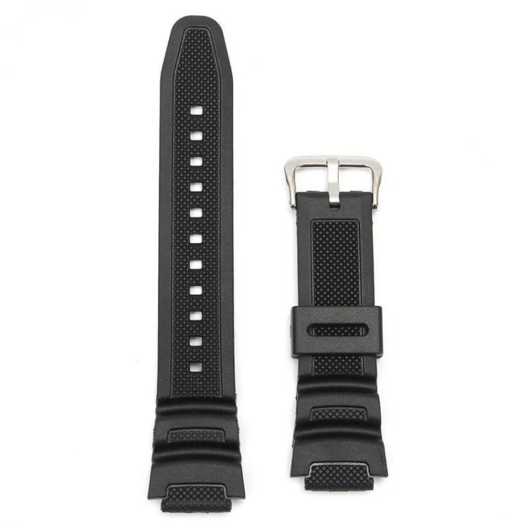 shopping ציוד לשעונים 18mm Original Watch Strap Band For Casio SGW-300H SGW-400H SGW-300 SGW-400 Black