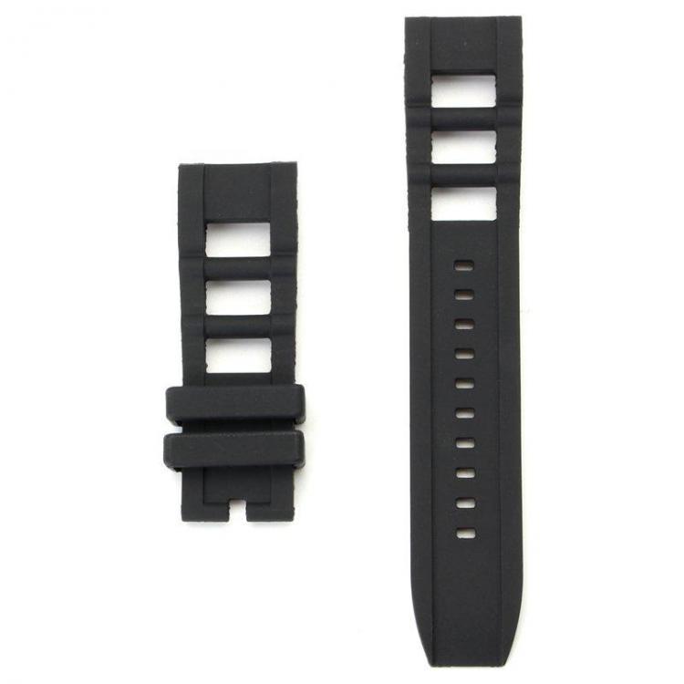 shopping ציוד לשעונים 26mm Replacement Rubber Black Watch Band Strap For Invicta Signature II Russian Diver