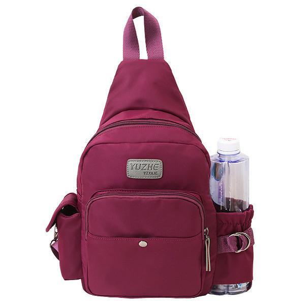 shopping תיקי נשים Women Nylon Multifunction Chest Bags Outdoor Sports Light Waterproof Backpack