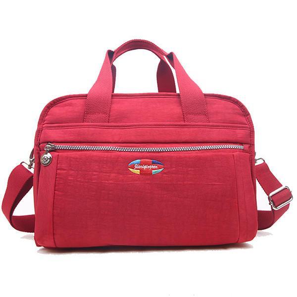 shopping תיקי נשים Women Three Interlayers Nylon Handbags Casual Shoulder Bags Capacity Shopping Crossbody Bags