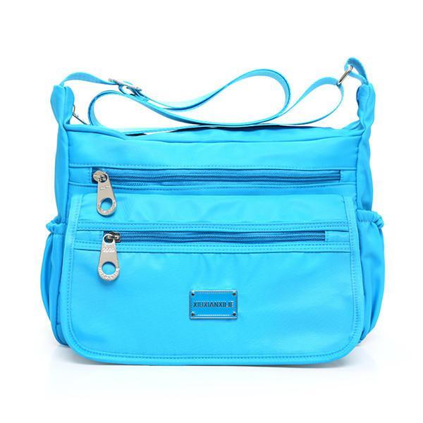 shopping תיקי נשים Multilayer Zipper-pockets Light Weight Shoulder Bag Waterproof Crossbody Bags Messenger Bags