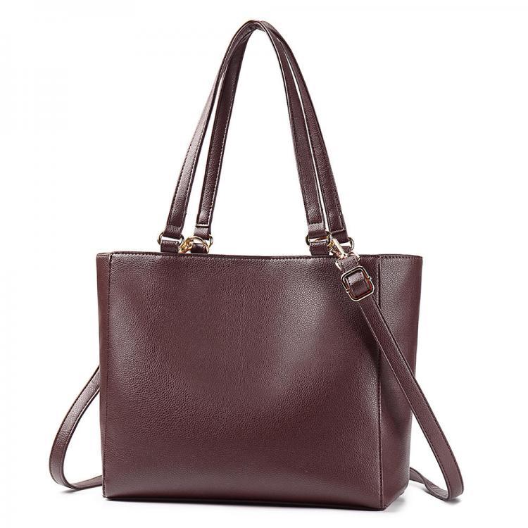 shopping תיקי נשים Brenice Women Brief Muti-Pocket Handbag Solid Shopping Shoulder Bag Crossbody Bag