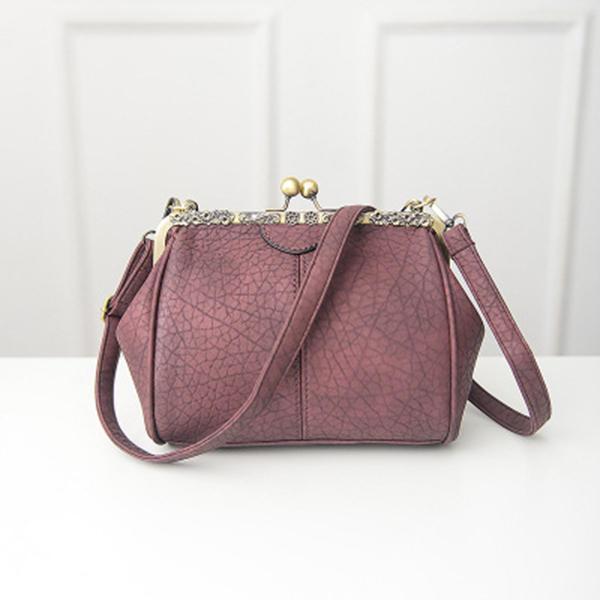 shopping תיקי נשים Women Vintage Hasp Bucket Bags PU Leather Shoulder Bag  Crossbody Bag