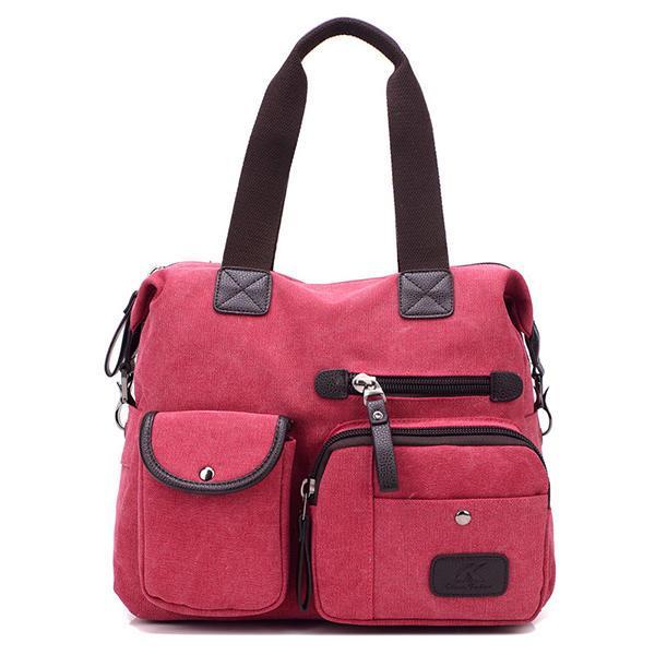shopping תיקי נשים Women Canvas Large Capacity Sport Travel Casual Handbag Crossbody Shoulder Bag