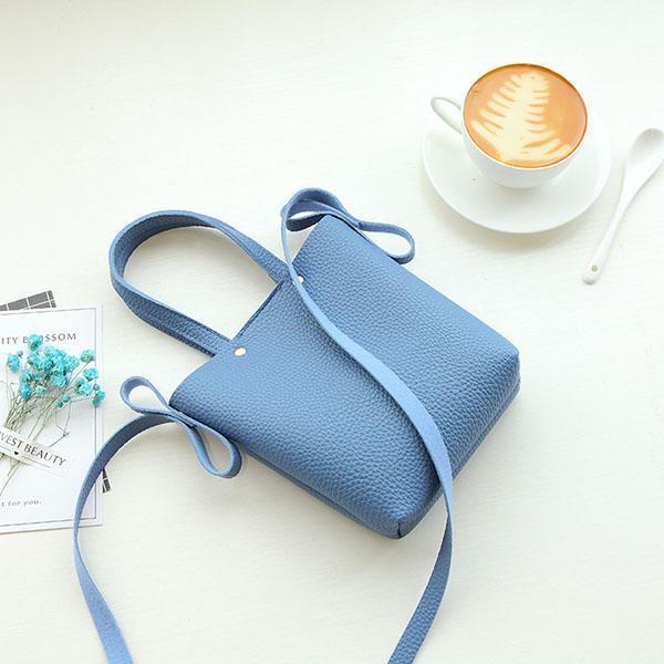 shopping תיקי נשים Women PU Leather  Candy Color Small Handbag Phone Bag Shoulder Bag Crossbody Bag