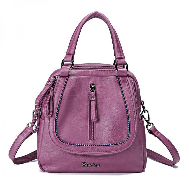 shopping תיקי נשים Brenice Women Multifunction Soft Handbag Vintage Bohemian Shoulder Crossbody Bag Backpack