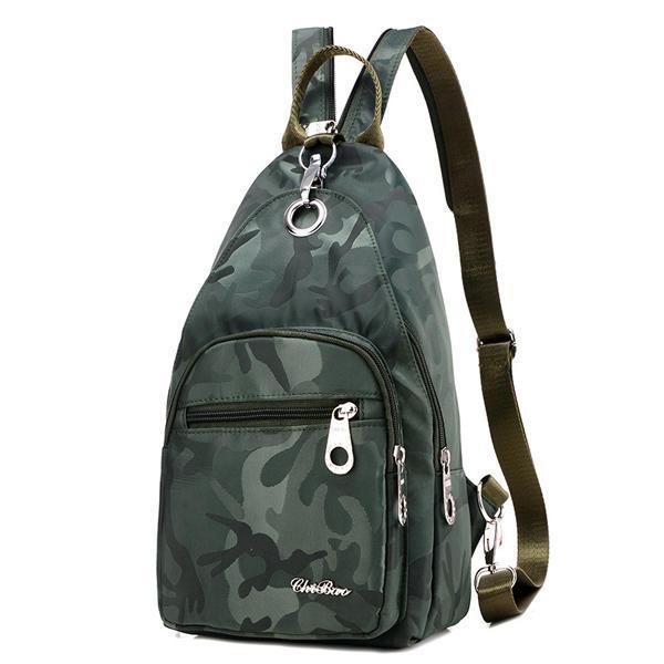 shopping תיקי נשים Women Nylon Camouflage Backpack Girls Outdoor Sports Multifunction Chest Bags Shoulder Bags