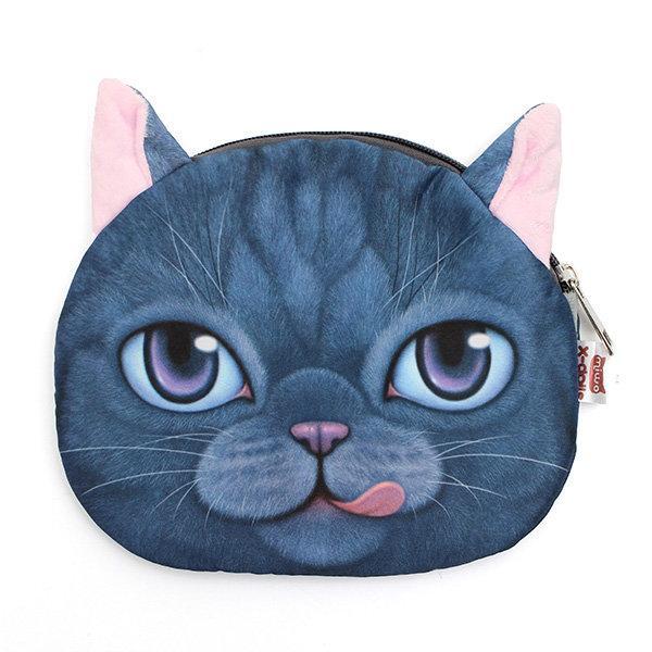 shopping תיקי נשים Women Cute Cartoon Cat Head Pattern Shoulder Bag Chain Cross Body Bag
