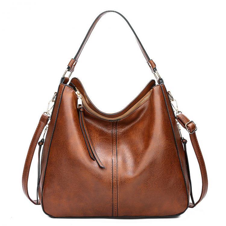 shopping תיקי נשים Women Elegant Large Capacity Handbag Tote Bag Tassel PU Leather Shoulder Bag