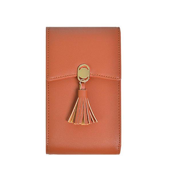 shopping תיקי נשים Women Tassel Shoulder Bag 5.5 Inches Phone Bag Crossbody Bag