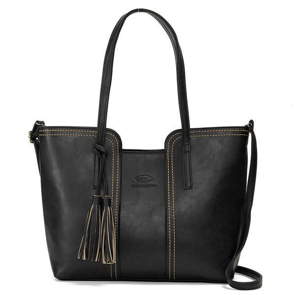 shopping תיקי נשים Women Retro Tassel Tote Bags Ladies Casual Shoulder Bags Crossbody Bags