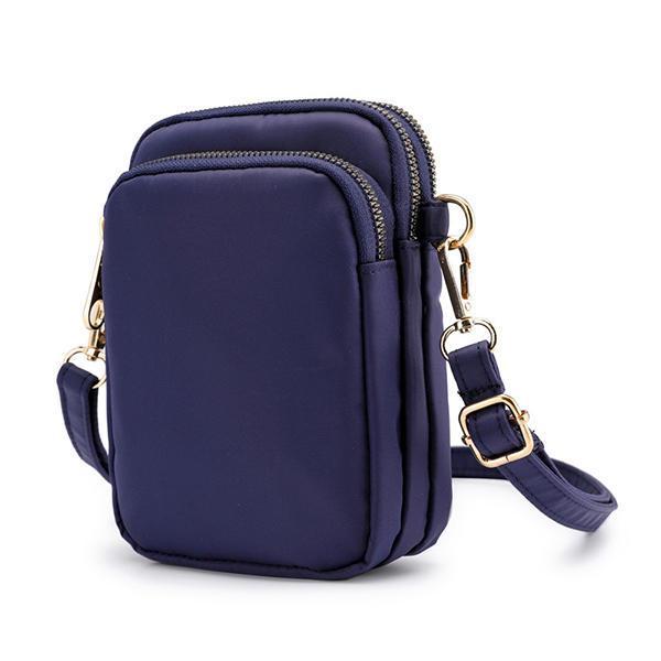 shopping תיקי נשים Women Waterproof Phone Bag Nylon Solid Fashion Bum Bag Waist Bag Purse Crossbody Bag