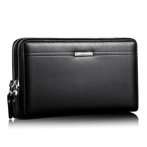 shopping תיקי גברים Men Clutch Wallet Waterproof Business Long Zipper Wallet Phone Holder