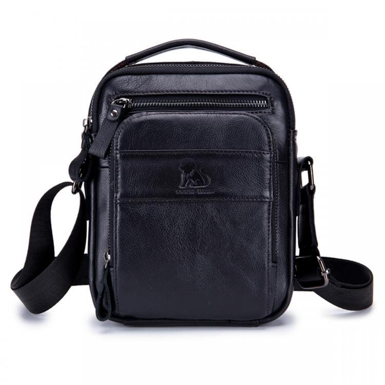 shopping תיקי גברים Vintage Genuine Leather Business Bag Shoulder Bag Crossbody Bag For Men