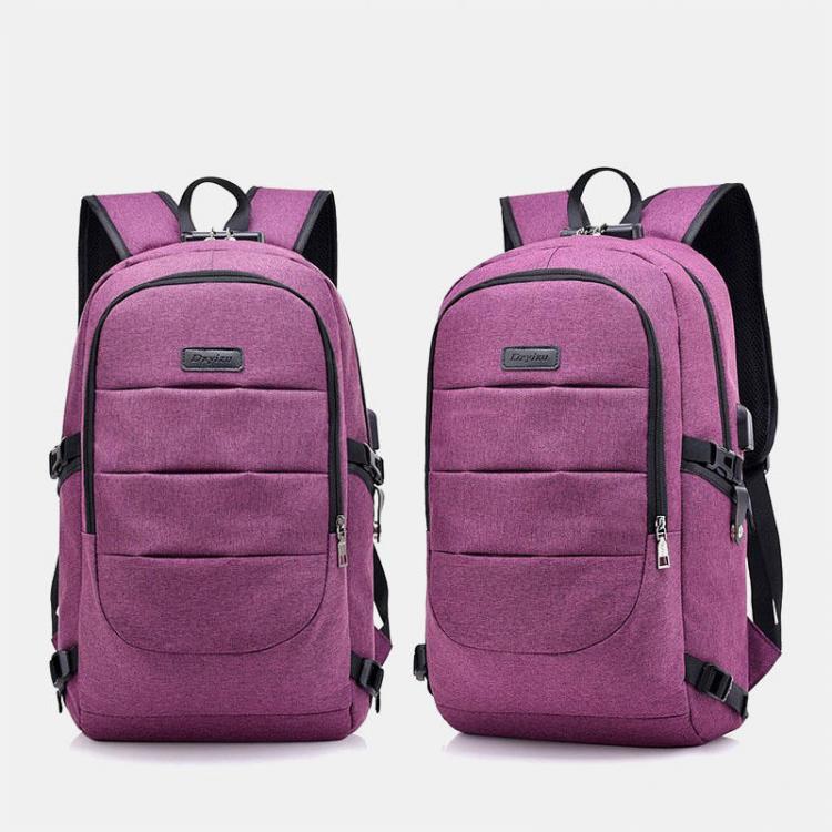 shopping תיקי גברים Men Women Large Capacity Fashion Anti-Theft USB Backpack Outdoor Travel Bag
