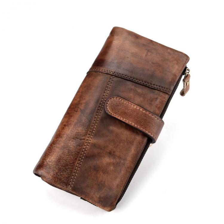 shopping תיקי גברים Men Faux Leather Fashion Long Wallet