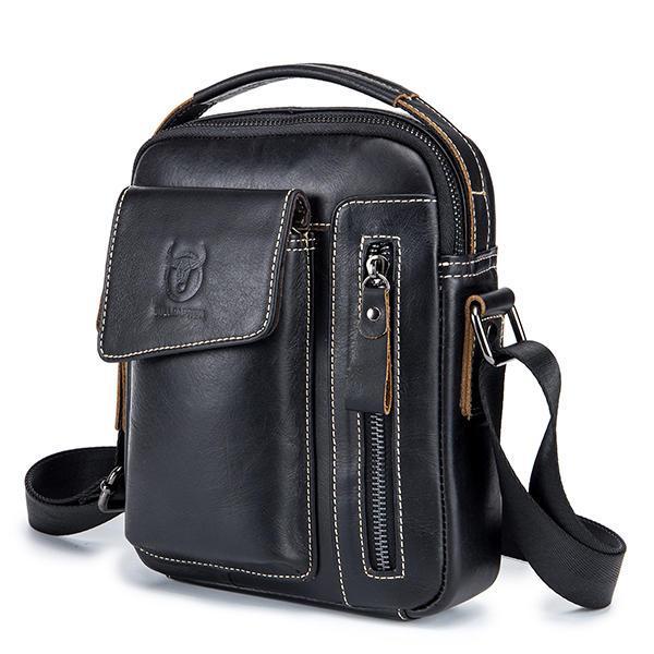 shopping תיקי גברים Bullcaptain Genuine Leather Business Messenger Bag Vintage Crossbody Bag For Men