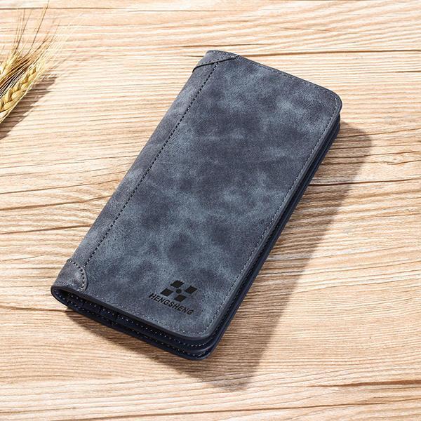 shopping תיקי גברים Vertical PU Leather Wallet 13 Card Slots Card Holder Casual Bill Holder For Men