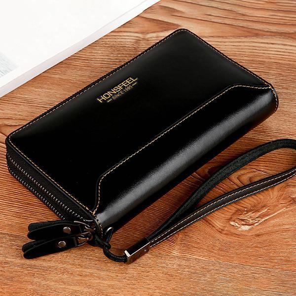 shopping תיקי גברים PU Clucth Wallets Handy Bags Phone Card Holder Wallet for Men
