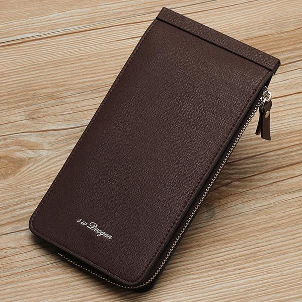 shopping תיקי גברים Men PU Leather Waterproof Durable Bifold Wallet 26 Card Slots Casual Business Card Pack