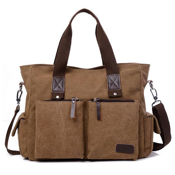 shopping תיקי גברים Large Capacity Men Women Canvas Multifunctional Crossbody Bag Canvas Outdoor Handbag