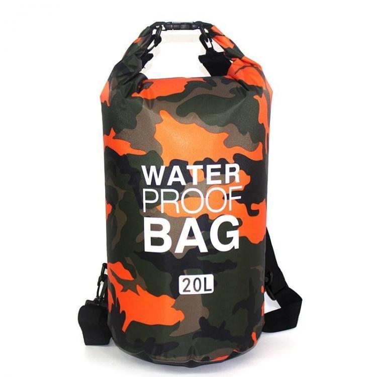 shopping תיקי גברים Waterproof Lightweight Bag Camouflage Dry Bag Camo Compression Sack 2L/5L/10L/15L/20L For Boating,Camping,Kayaking,Beach,Rafting,H
