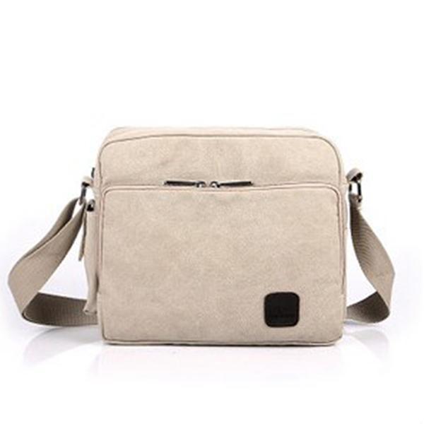 shopping תיקי גברים Men's Multifunction Canvas One Shoulder Business Casual Bag