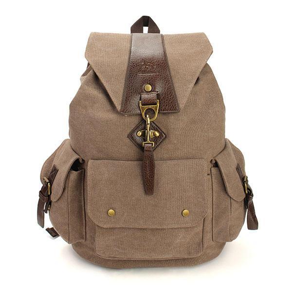 shopping תיקי גברים Casual Vintage Men's Backpacks Canvas Women Backpack School Bags