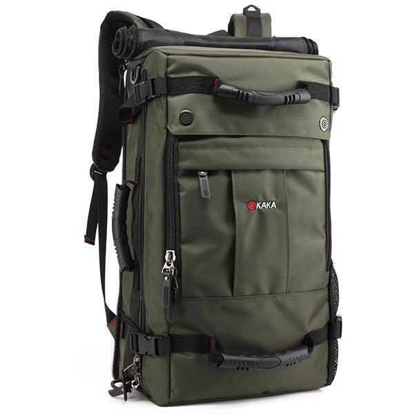 shopping תיקי גברים KAKA&reg; Men Travel Bag Camouflage Backpack Waterproof Weekend Duffle Bag with Combination Lock