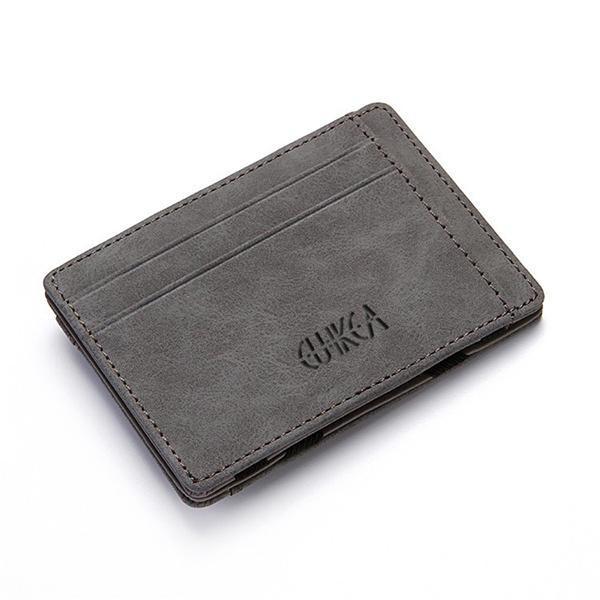 shopping תיקי גברים Men Faux Leather Creative Magic Wallet Zipper Coin Bag