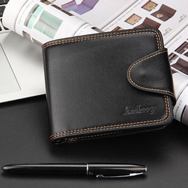 shopping תיקי גברים Men Business Casual Zipper Short Card Holder Wallet