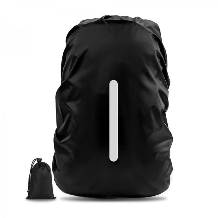 shopping ילקוטים ותיקי בית ספר Reflective Backpack Dust Raincover Rain Cover For 45-55L Camping Backpack Sport Bags Black Waterproof Cover