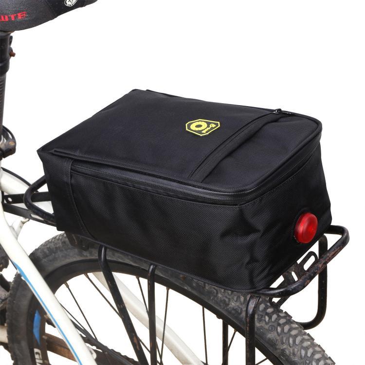 shopping ילקוטים ותיקי בית ספר BIKIGHT Polyester Waterproof Bicycle Cycling Bike Backpack Seat Bag Foldable Motorcycle Battery Bag with Tillight